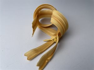 Usynlig /skjult lynlås fra YKK - 60 cm, blonde yellow